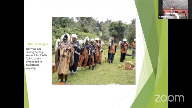 A slide from the presentation made by Gathuru Mburu, Ngaatho Community Foundation