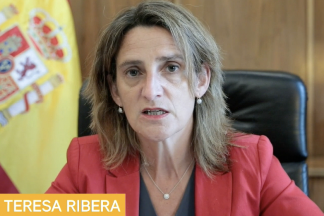 Teresa Ribera, Vice-President and Minister for the Ecological Transition and the Demographic Challenge, Spain