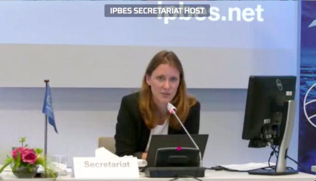 Simone Schiele, IPBES Secretariat 