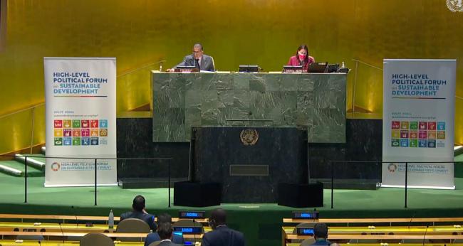 Hybrid plenary of HLPF