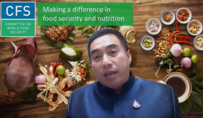 Thanawat Tiensin, Chairperson, Committee on World Food Security