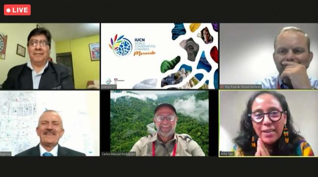 Panel speakers of the World Summit of Indigenous Peoples