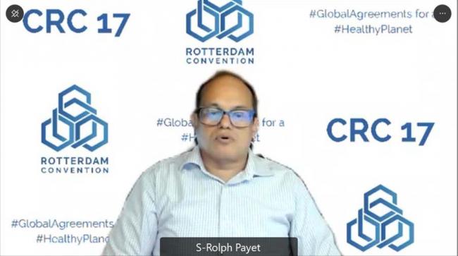 Rolph Payet, Executive Secretary of the Basel, Rotterdam and Stockholm Conventions, UNEP