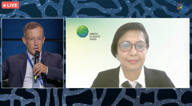 Torsten Thiele, Global Ocean Trust, and Kavita Sinha, Green Climate Fund