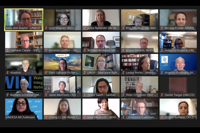 35th UN-Water Meeting participants joined for a group screenshot