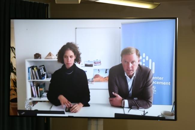 Natalia Baal, UNHCR, and Björn Gillsäter, UNHCR JDC