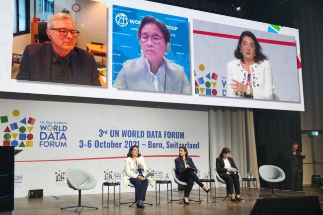 Panelists during the high-level plenary