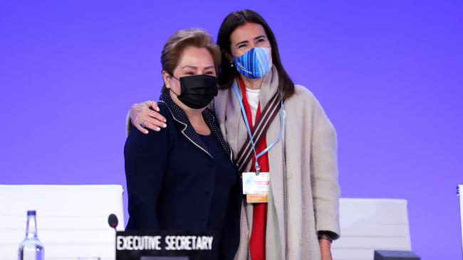 UNFCCC Executive Secretary Patricia Espinosa and Carolina Schmidt, COP 25 President, Chile