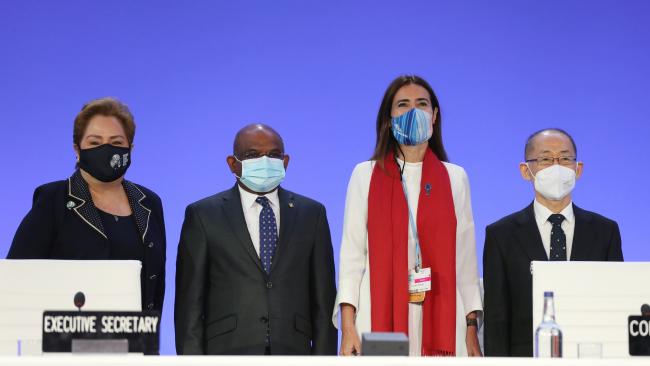   From L-R: UNFCCC Executive Secretary Patricia Espinosa; Abdulla Shahid, President of the UN General Assembly; Carolina Schmidt, COP 25 President, Chile; and Hoesung Lee, Chair of the Intergovernmental Panel on Climate Change (IPCC)