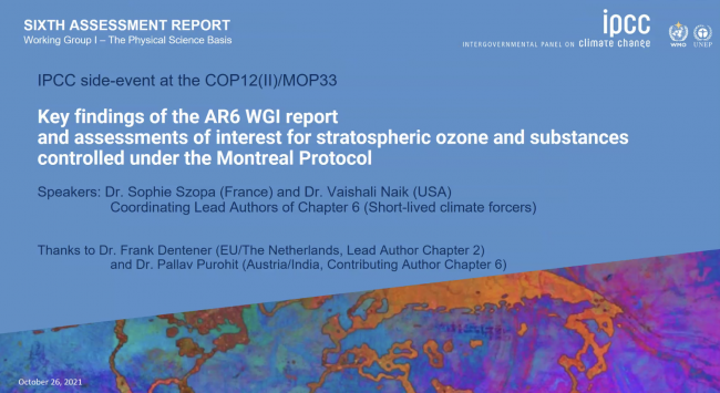 IPCC Side Event - COP12MOP33