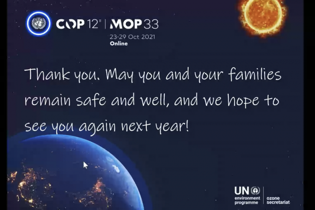 Thank You - COP12MOP33 