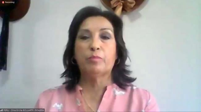 Dina Ercilia Boluarte Zegarra, Vice President of Peru - CFS49 ...