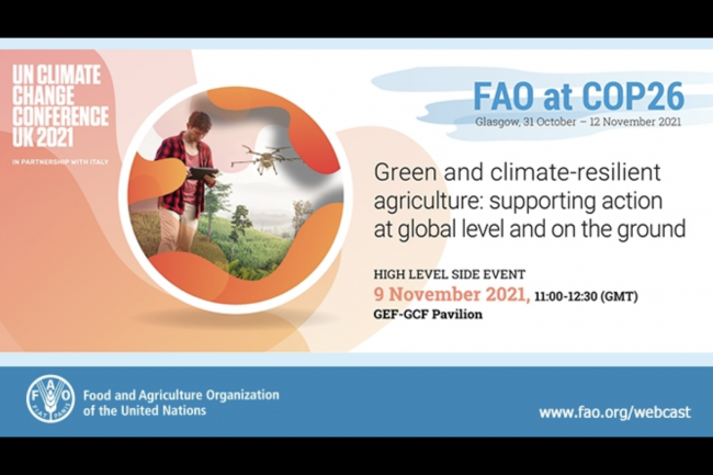 COP26 FAO Green Climate Resilient Agriculture 
