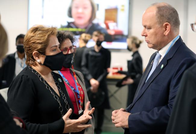 UNFCCC Executive Secretary Patricia Espinosa, with HSH Prince Albert II of Monaco