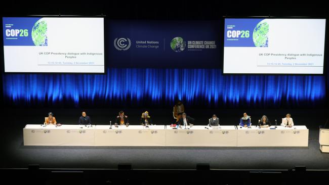 View of the panel during the event