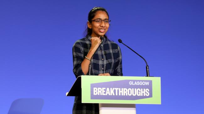 Vinisha Umashankar, the youngest finalist for the first Earthshot Prize