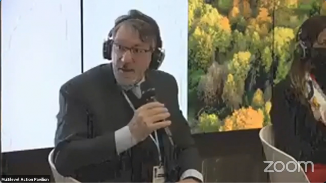 Eduardo Trani, Under Secretary for Climate Change, São Paulo_MultilevelActionPavilionCOP26_UderTwo_8Nov2021_photo.png