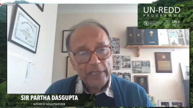 Partha Dasgupta, Author of Dasgupta Review, University of Cambridge, UK_unredd-financing-forestCOP26_4Nov2021_photo.png