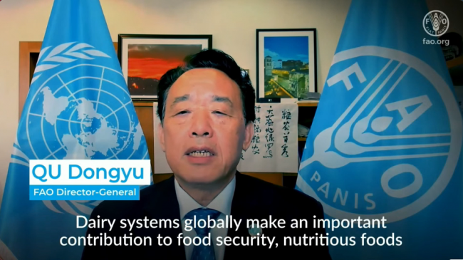 Qu Dongyu, Director-General, FAO_fao-dairy-sectorCOP26_4Nov2021_photo.png