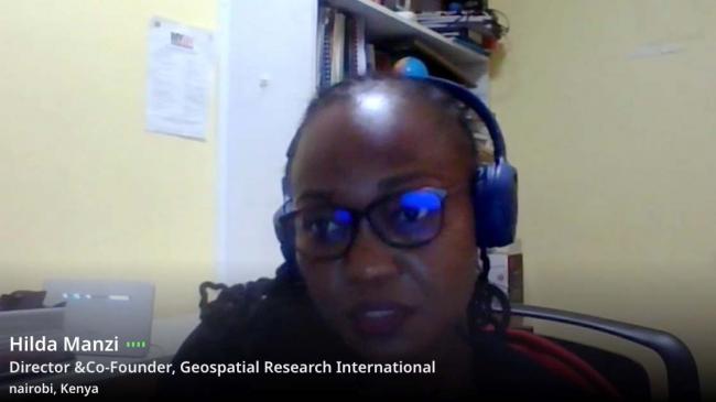 Hilda Manzi, Director and Co-Founder, Geospatial Research International, Nairobi, Kenya