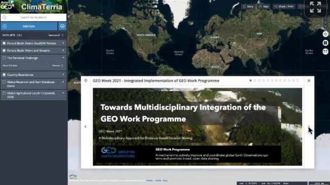 A slide from the presentation made by Angelica Guitierrez, GEOGloWS Co-Chair