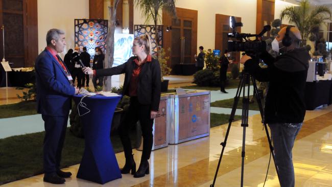 The media at the Barcelona Convention COP 22