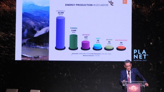 Juan Carlos Bermeo Calderón, Minister of Energy and Non-Renewable Natural Resources, Ecuador
