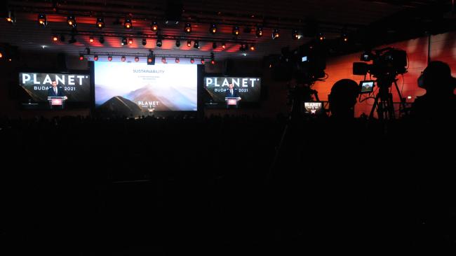 The media at the Planet Budapest 2021 Sustainability Expo and Summit - 2Dec2021 - Photo