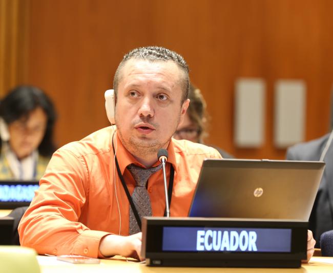 Esteban Cadena, Ecuador, at UNFF12