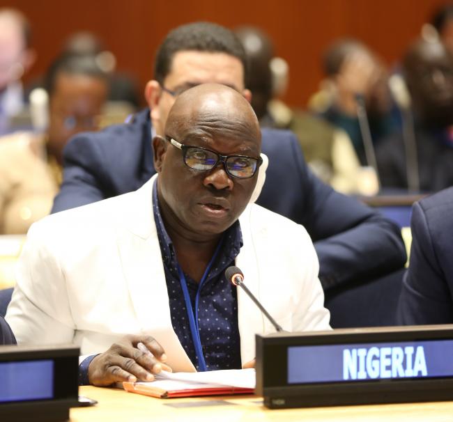 Osakuade Michael, Nigeria, at UNFF12