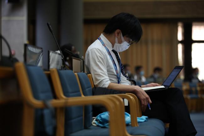 Delegate during the session