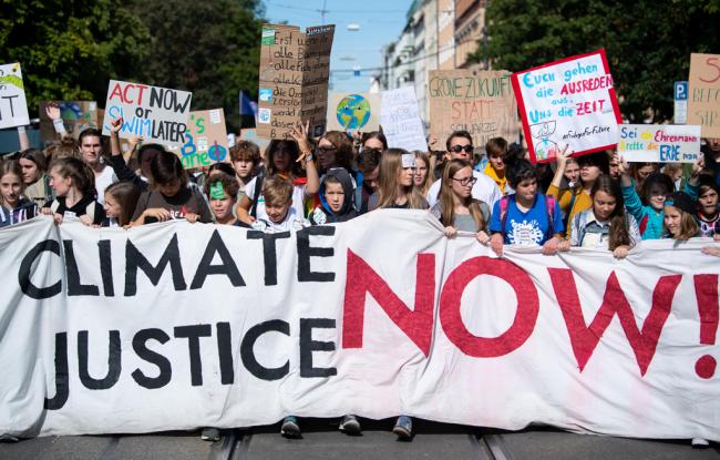 Climate justice demonstration