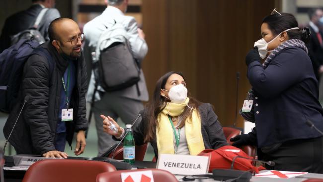 From L-R: Sergio Arispe, Bolivia; Yoliangel Rivas Orta, Venezuela; and Carliz Díaz, Venezuela  