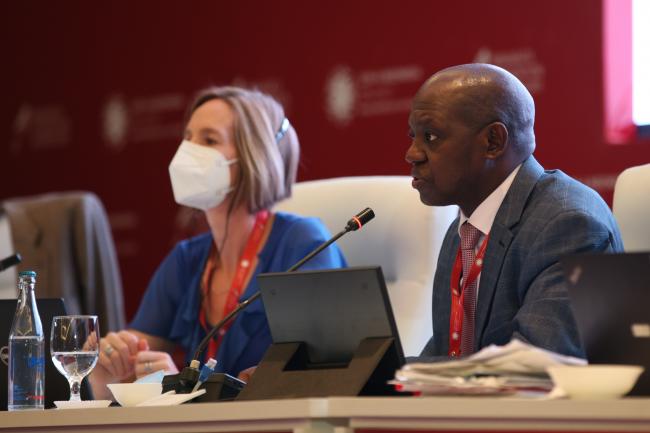 Co-Chairs for the Contact Group on Effectiveness Evaluation Nicola Powell, Australia, and David Kapindula, Zambia