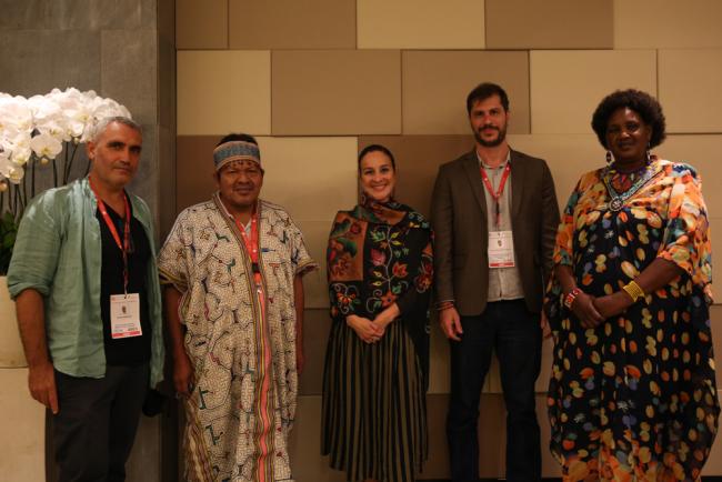 Representatives of different Indigenous Peoples participating in Minamata COP-4.2