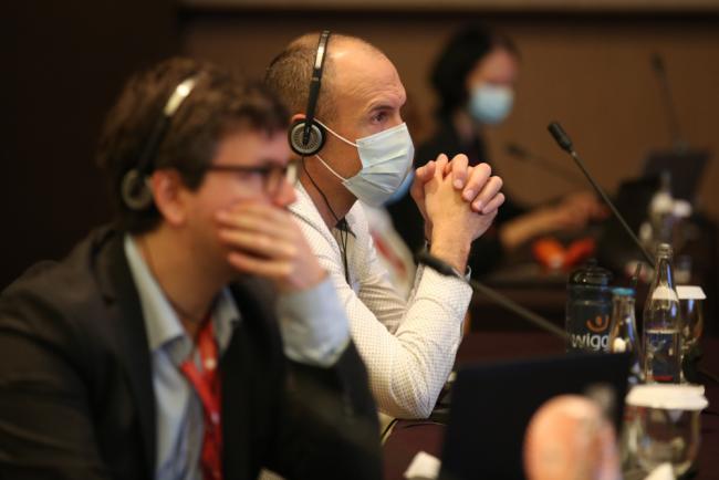 Delegates during the contact groups