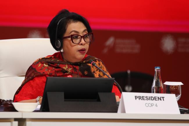 COP-4 President, Rosa Vivien Ratnawati, Indonesia