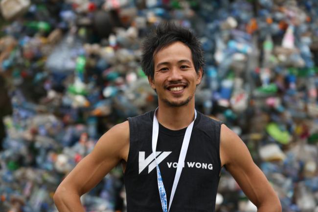 Benjamin Von Wong, artist, and creator of the Giant Plastic Tap