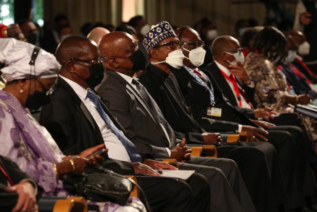 Dignitaries during the opening plenary