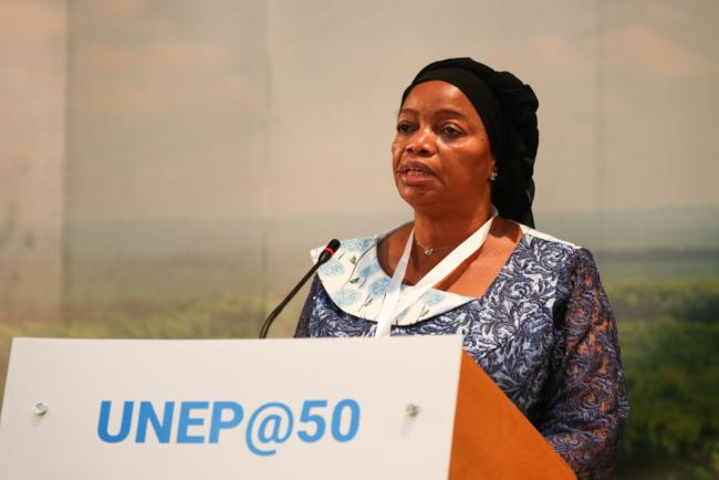 Ève Bazaiba, Deputy Prime Minister, and Minister for the Environment, DRC