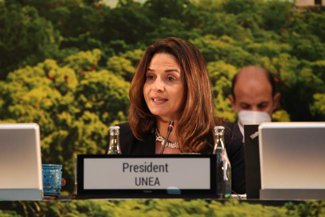 UNEA President Leila Benali, Morocco