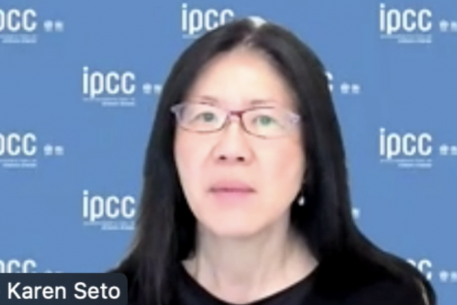 Karen Seto, Chapter 8 Coordinating Lead Author - IPCC56 - 31Mar2022 - Photo