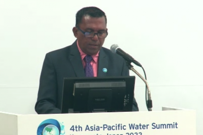 Ahmed Mujthaba, Minister, Environment, Climate Change and Technology