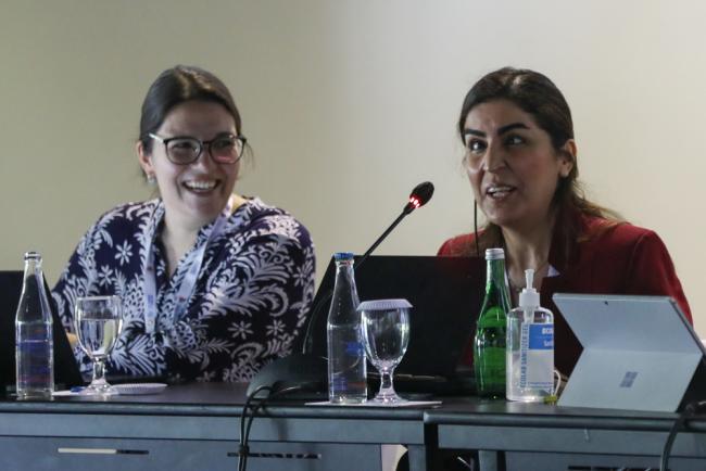 Mareike Bentfeld, German Society for International Cooperation (GIZ), and Elham Youssefian, International Disability Alliance