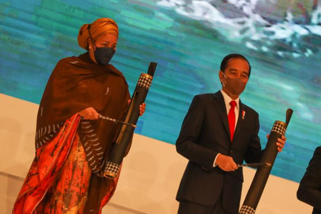 Amina J. Mohammed, Deputy Secretary-General of the UN, and Joko Widodo, President of Indonesia, officially opened GP2022 