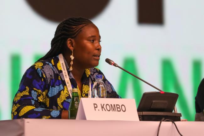 Patricia Kombo, Youth Representative