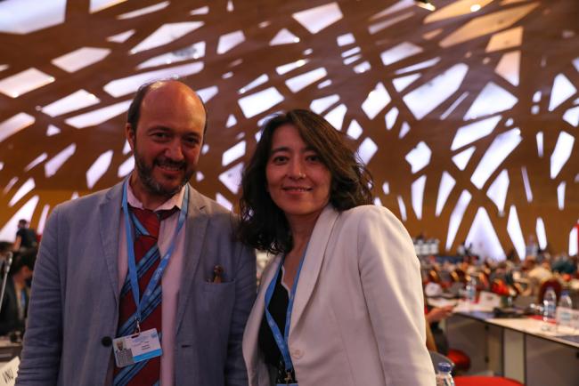 Marcos Montoiro and Megumi Endo, UNCCD Secretariat