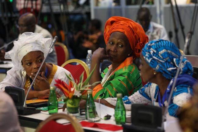 Delegates around the venue