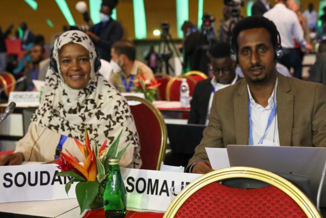 Delegates from Sudan and Somalia