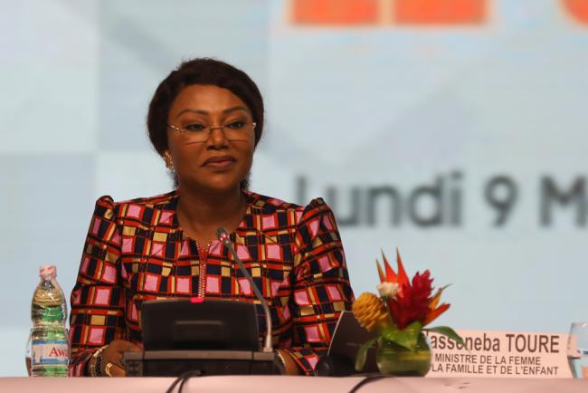 Nasseneba Touré, Minister of Women, Côte d'Ivoire